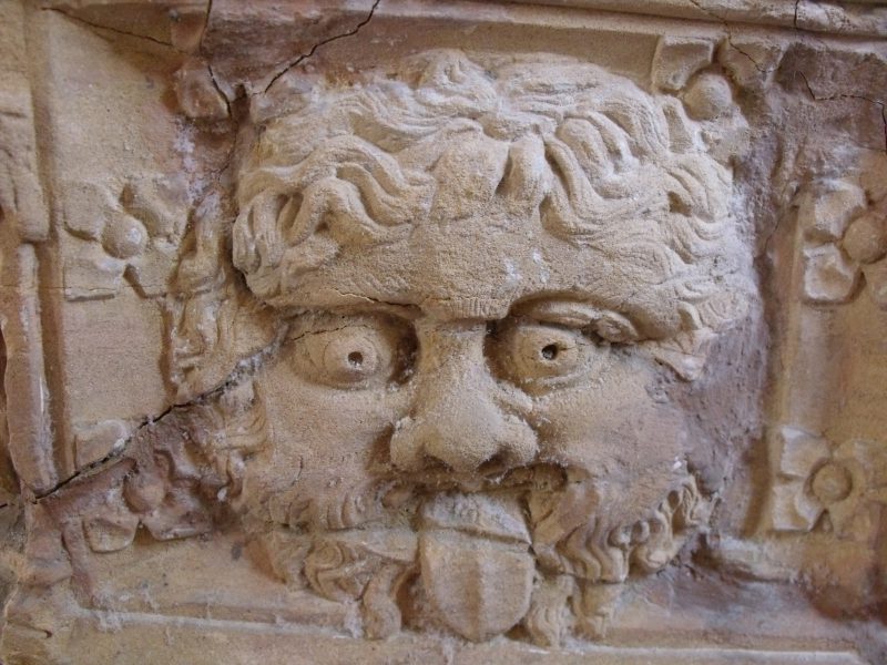 Hmm. Wonder why this man is sticking his tongue out? Rather rude but the builders of churches liked to have a bit of fun with the faces they carved.